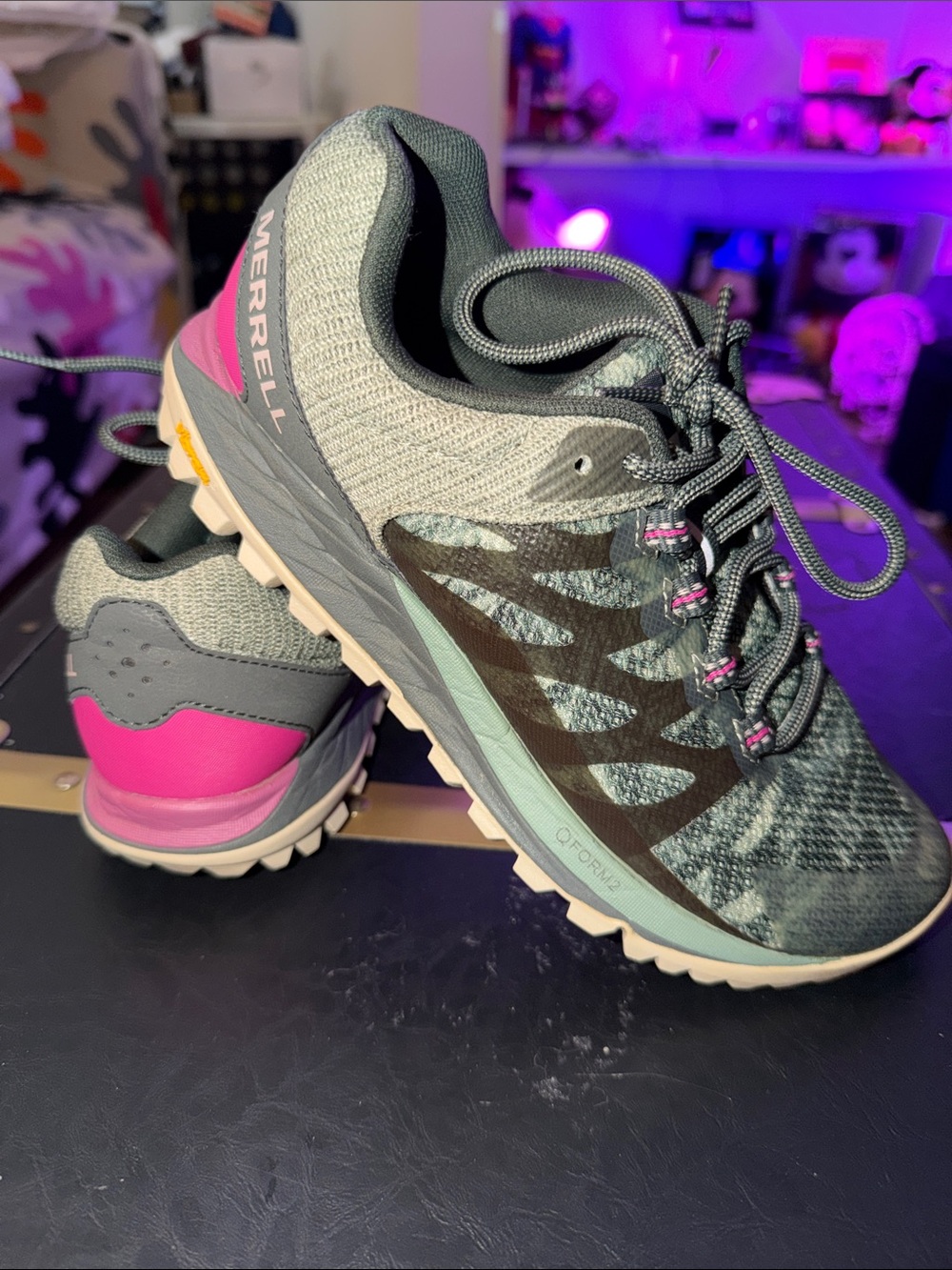 Merrell Women's Antora Trail 2 Running and Pink Trail Shoes. NWOT